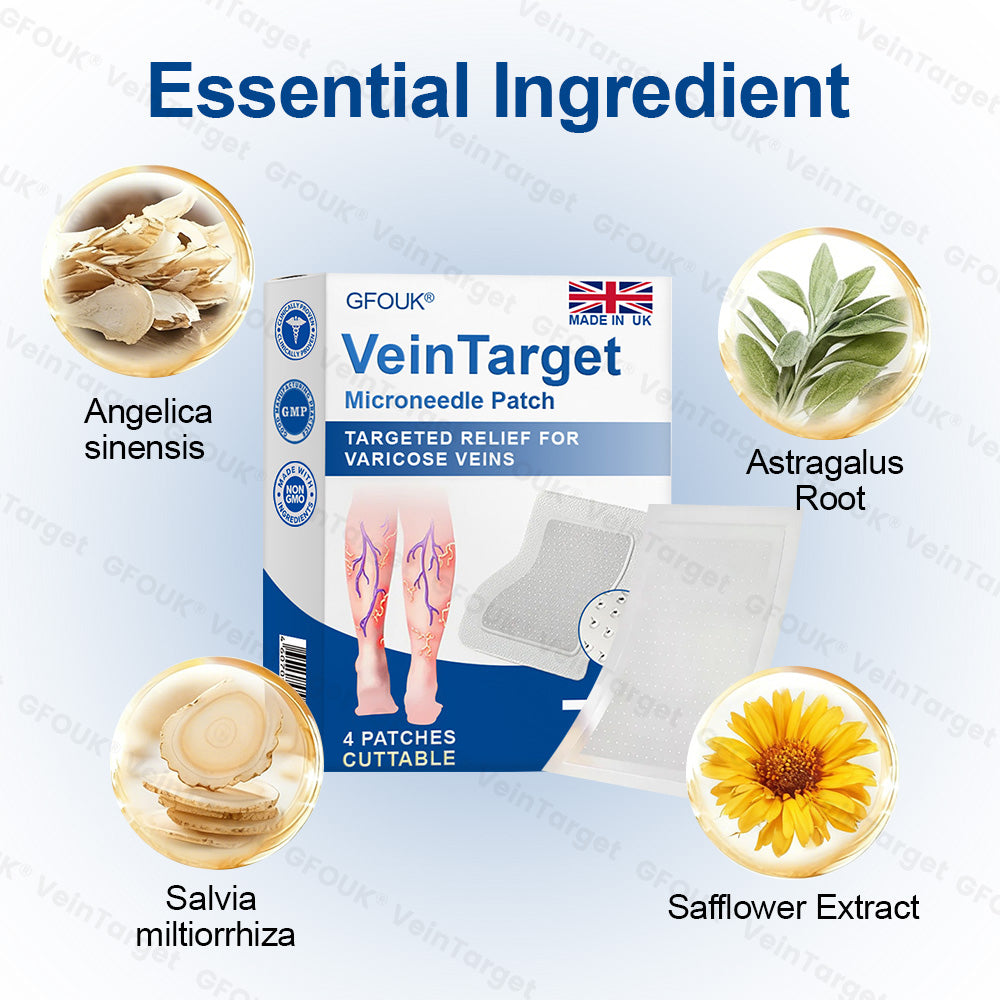🇬🇧❤️🦵✅GFOUK® EKlinisk Microneedle Patch (with Diosmin & Hesperidin) is an advanced plant-based formulation specially developed to target spider veins and varicose veins, while also helping to relieve the feeling of heavy and tired legs.-K2